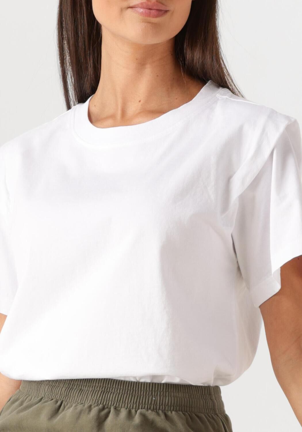 PENN & INK Dames Tops & T-shirts T-shirt Fit Wit