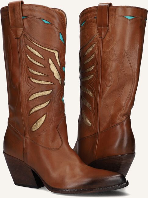 Cognac ELENA IACHI Cowboylaarzen E3492-2 Cognac ELENA IACHI Cowboylaarzen E3492-2 - large