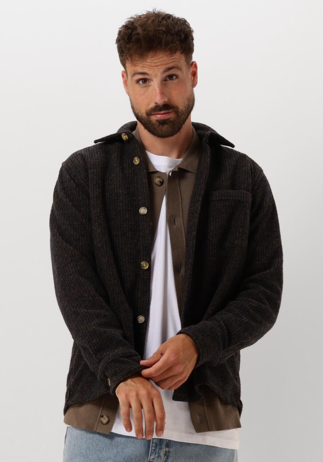 FORÉT Forét Heren Overshirts Ivy Wool Overshirt Blauw