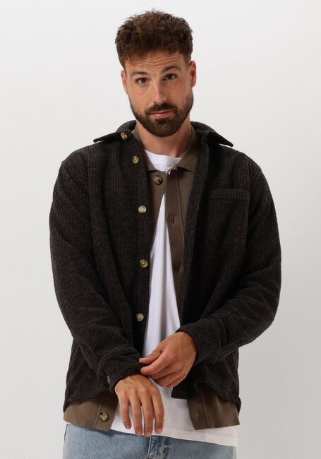 Blauwe FORÉT Overshirt IVY WOOL OVERSHIRT - large
