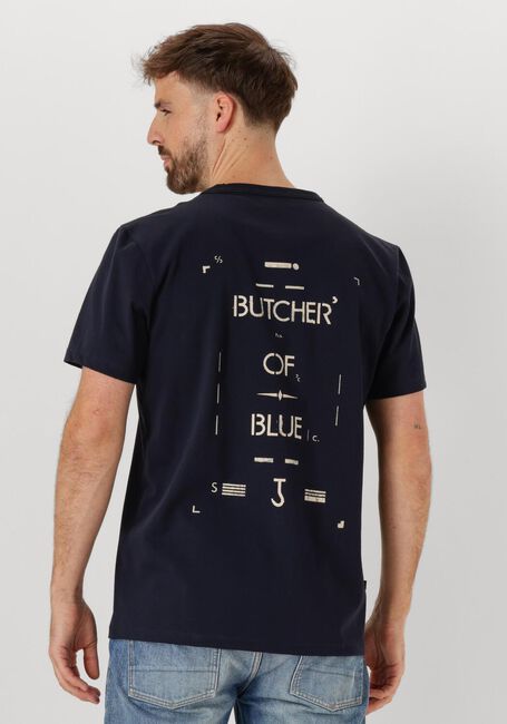 Donkerblauwe BUTCHER OF BLUE T-shirt ARMY STENCIL TEE - large