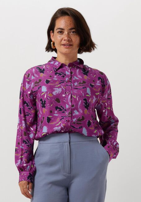 Paarse POM AMSTERDAM Blouses MILLY FEATHERFEST CACTUS PINK - large