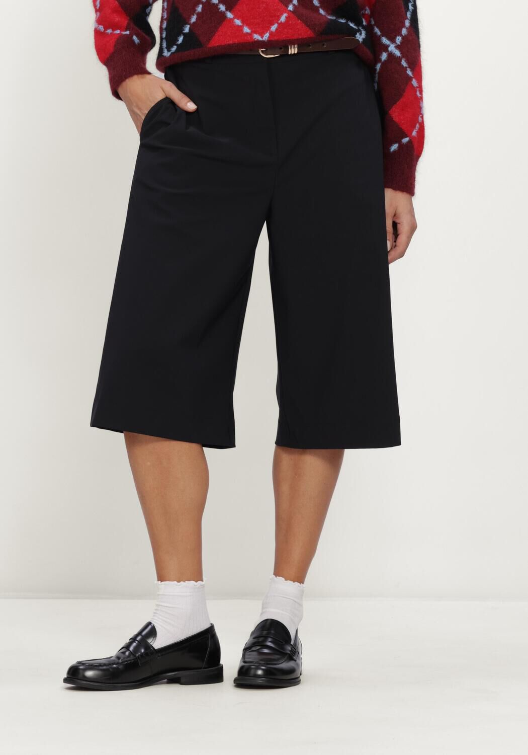 Zwarte STUDIO ANNELOES Culottes Betty bermuda trousers - large