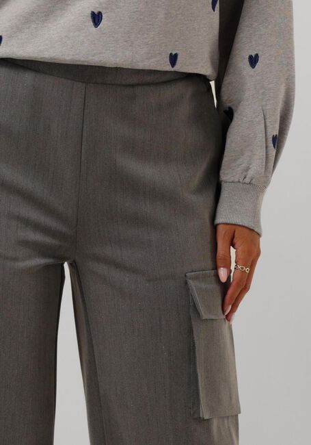 Grijze NUKUS Pantalon HAMBURG PANTS STRIPE - large