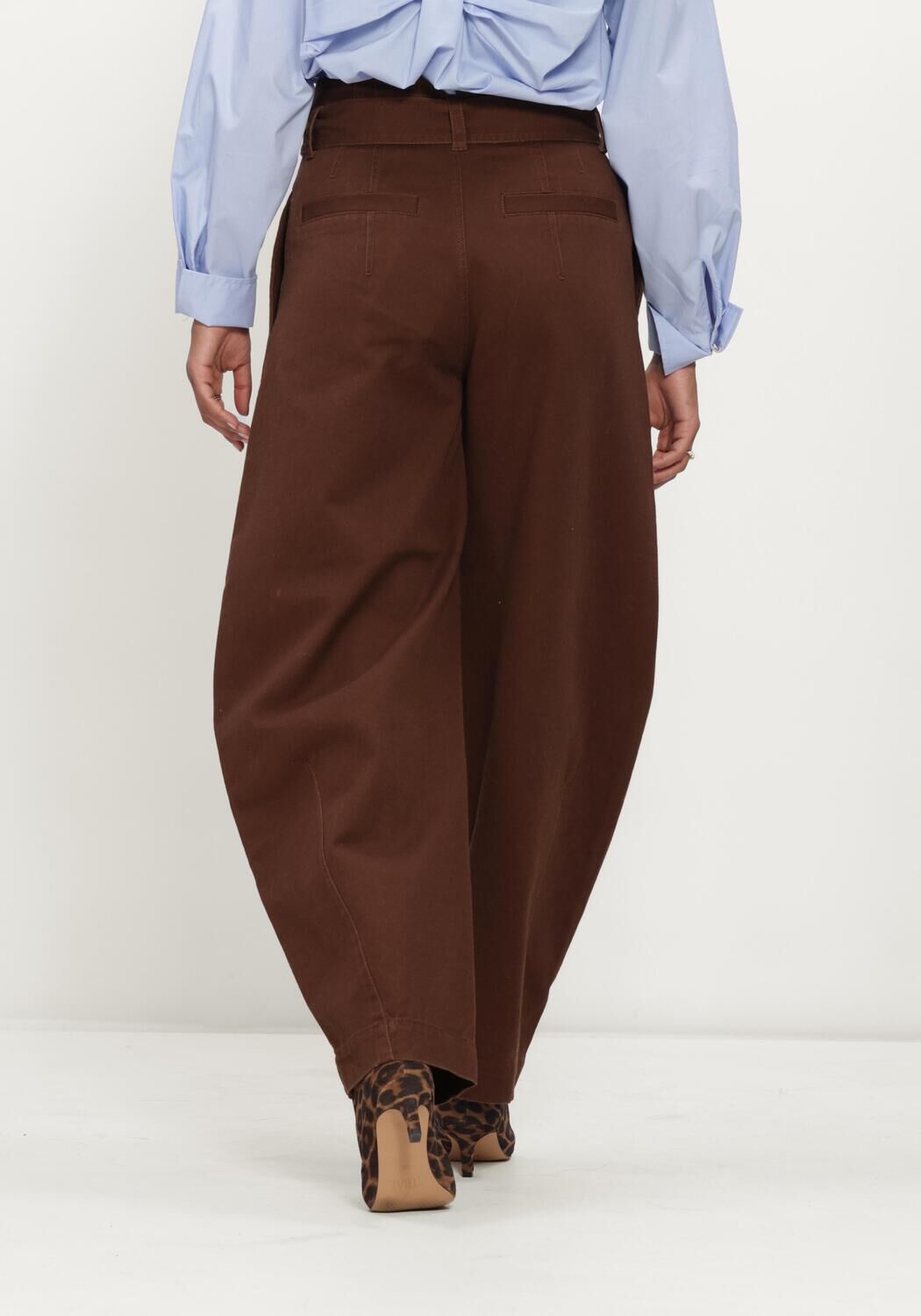 Bruine JOSH V Wijde broek KIAN PANTS - large