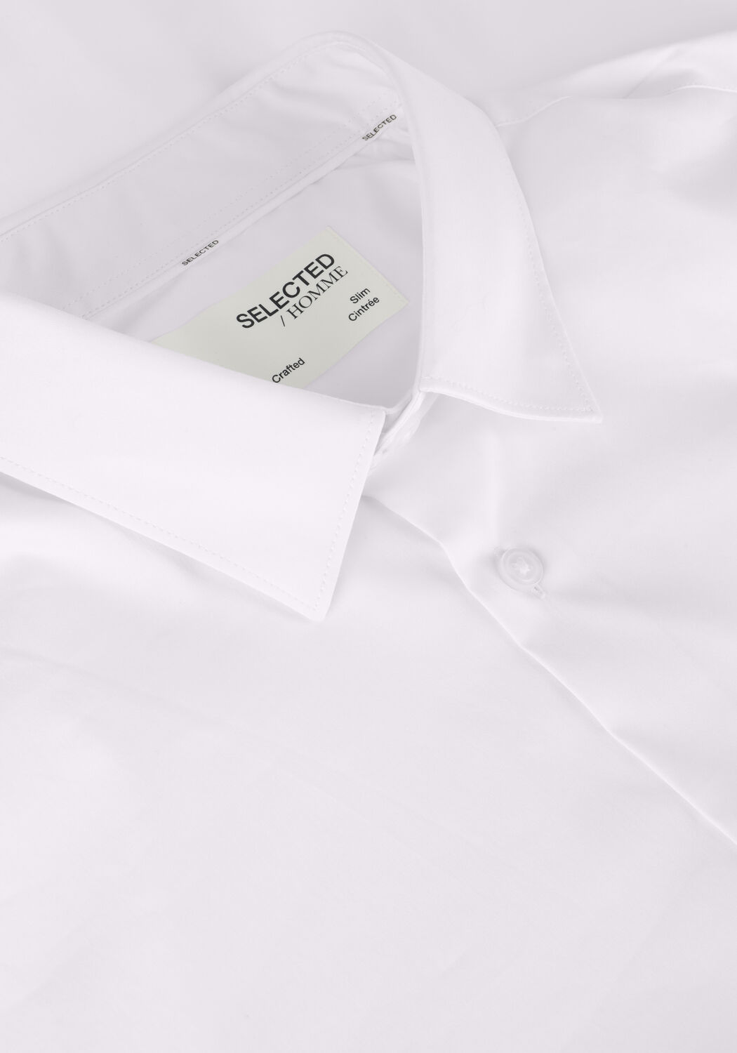 Witte SELECTED MEN Casual overhemd SLHSLIMTRAVEL SHIRT B NOOS - large