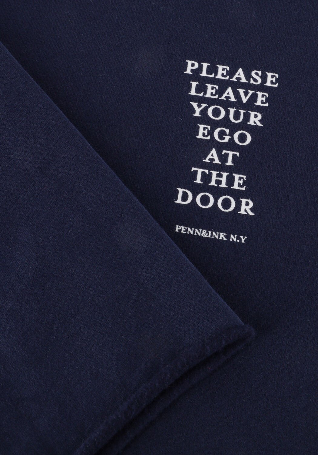 Donkerblauwe PENN & INK Midi jurk DRESS PRINT - large