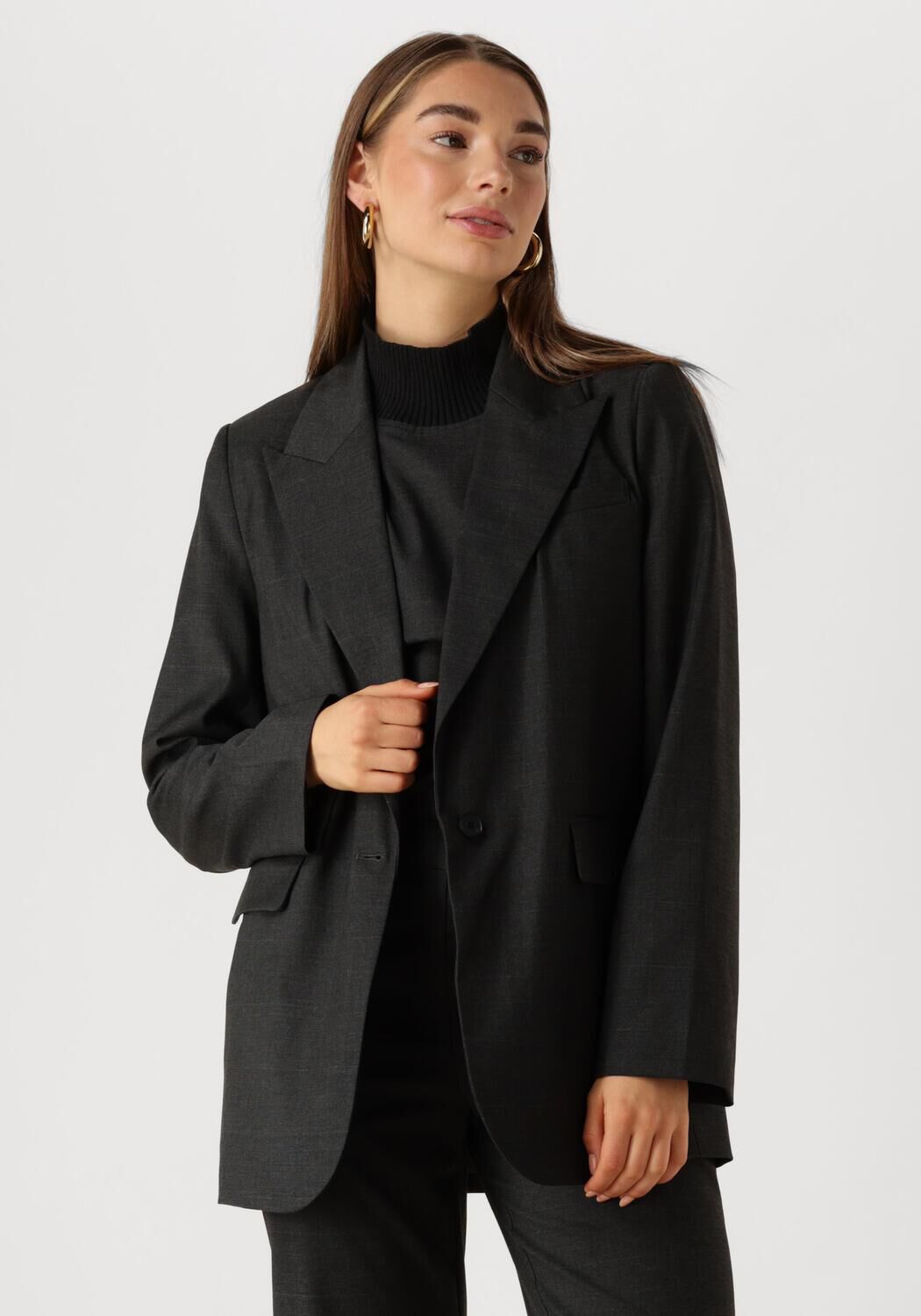 ANTOS 　OVERSIZE BLAZER Wool mix oversized blazer