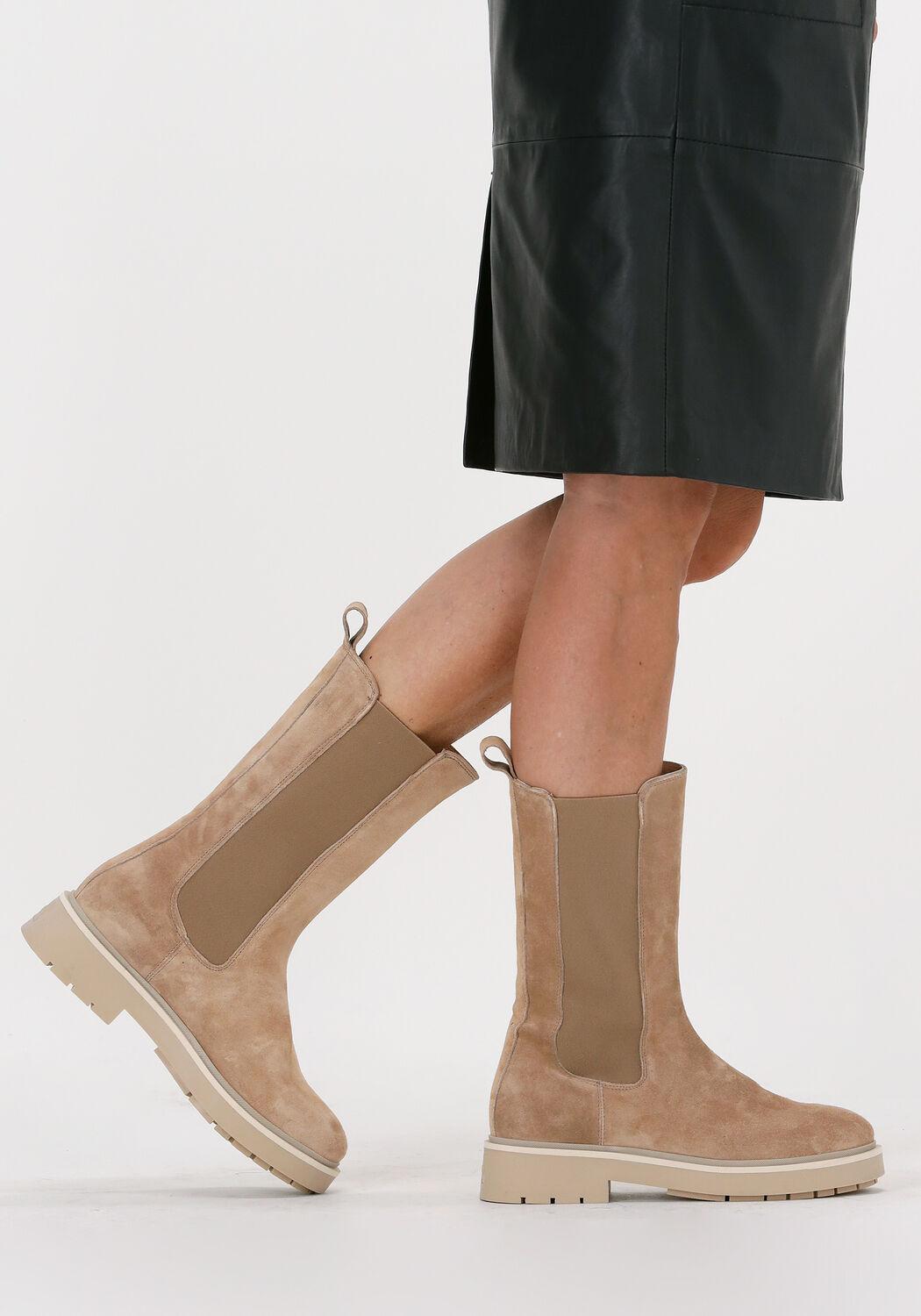 Beige VIA VAI Chelsea boots ALEXIS ZAHIR | Omoda