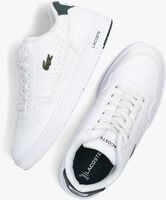 Witte LACOSTE Lage sneakers T-CLIP - medium