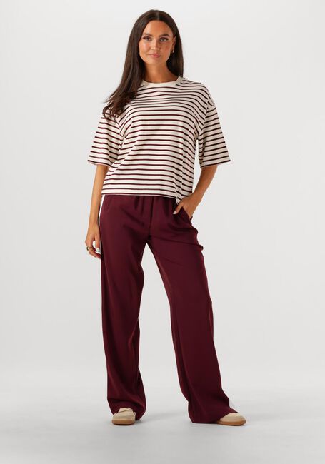 Bordeaux CATWALK JUNKIE Wijde broek SIDE BUTTON TRACKSUIT TROUSERS - large