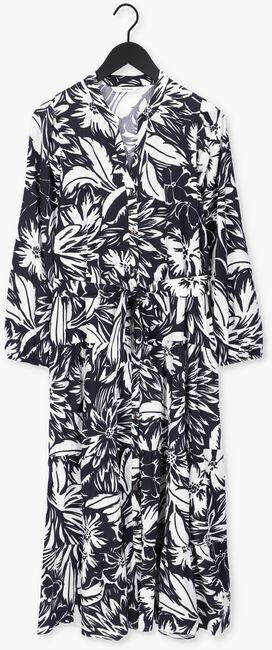 Zwarte SUMMUM Maxi jurk DRESS TWO TONE FLOWER - large