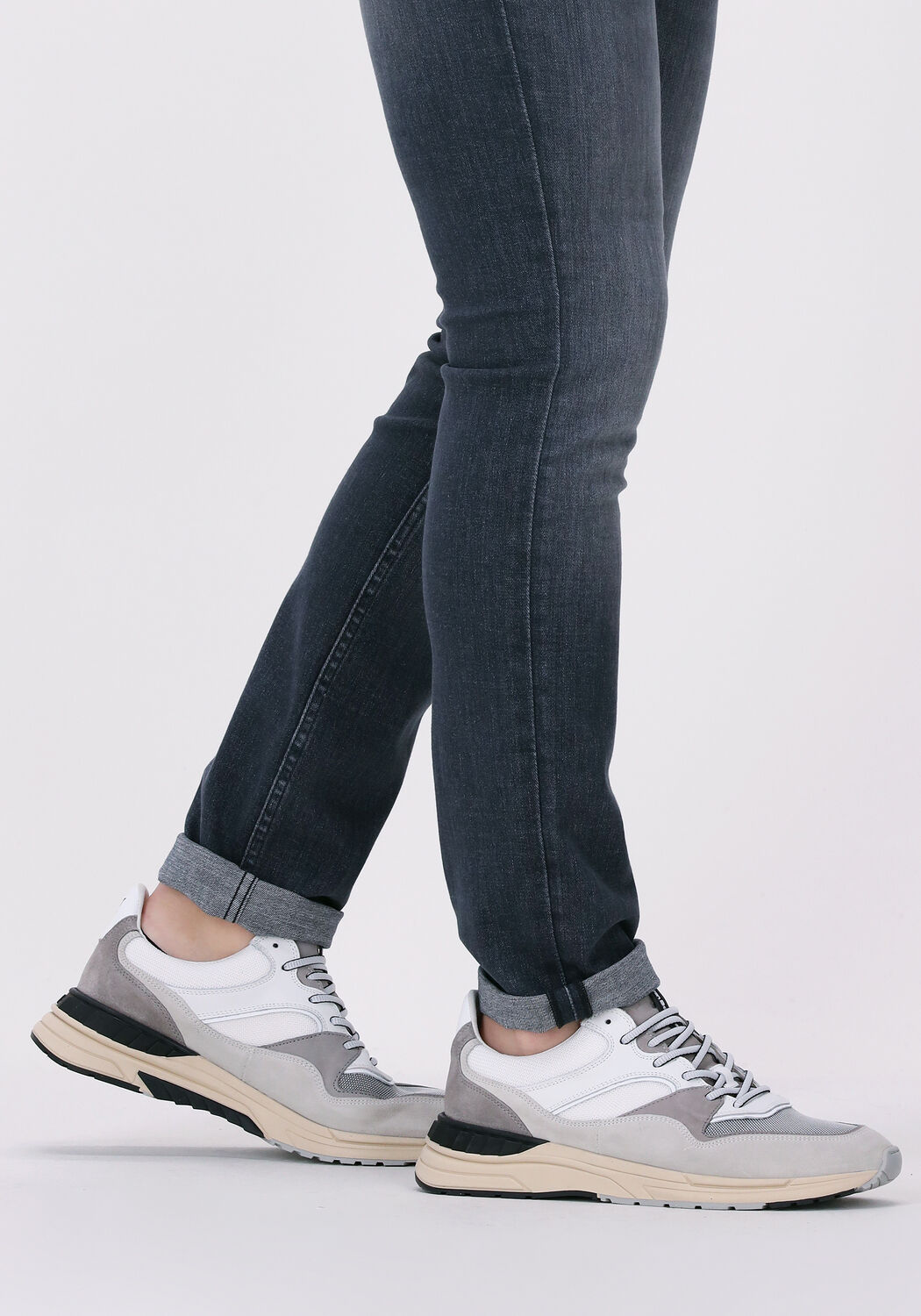 Witte FLORIS VAN BOMMEL Lage sneakers SFM-10121-01 - large