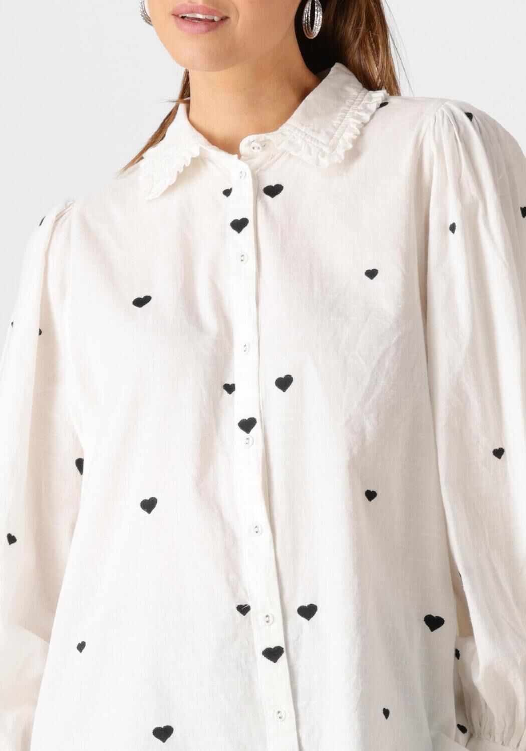 Y.A.S. Dames Blouses Yasheart Ls Long Shirt Wit