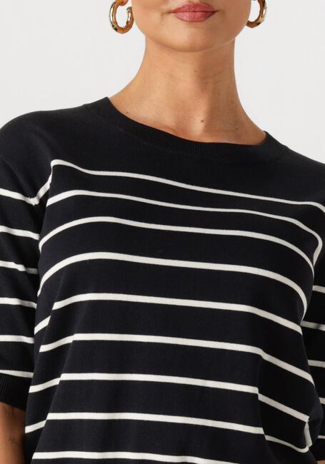 Blauwe WITHBLACK Tops & T-shirts WBLBRENDA SS STRIPE TEE - large