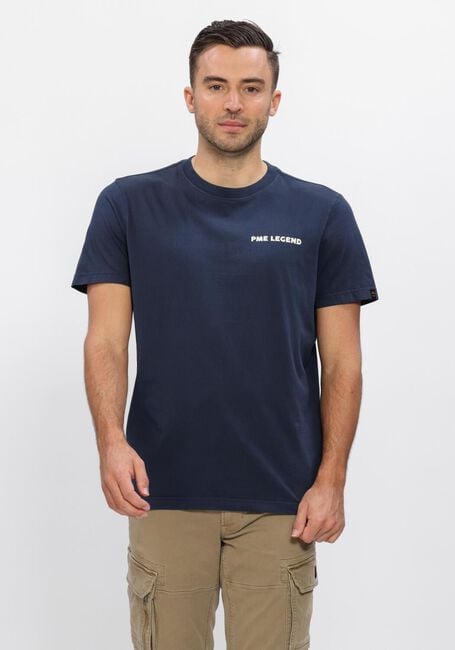 Blauwe PME LEGEND T-shirt GD SPRAY SINGLE JERSEY - large
