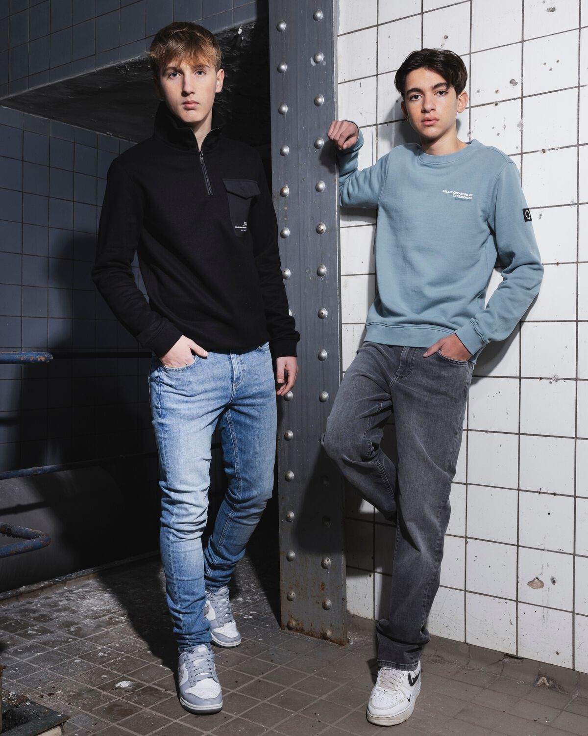 Zwarte RELLIX Trui SWEATER RELLIX ZIP POCKET - large