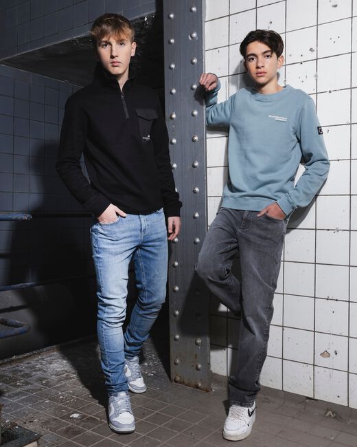 Zwarte RELLIX Trui SWEATER RELLIX ZIP POCKET - large