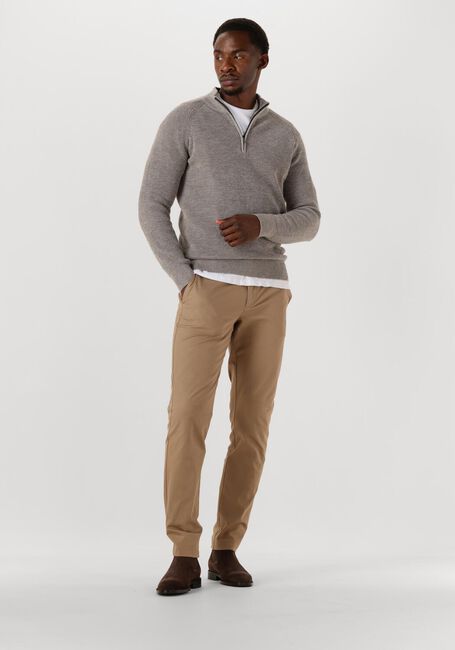 Taupe GENTILUOMO Trui TURTLE ZIP - large