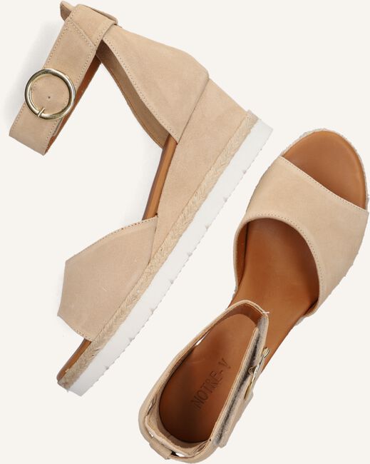 Beige NOTRE-V Platte sandalen AS3272 Beige NOTRE-V Platte sandalen AS3272 - large