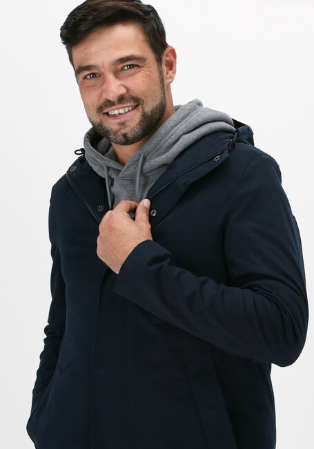 Donkerblauwe PROFUOMO Parka's FISHTAIL - large