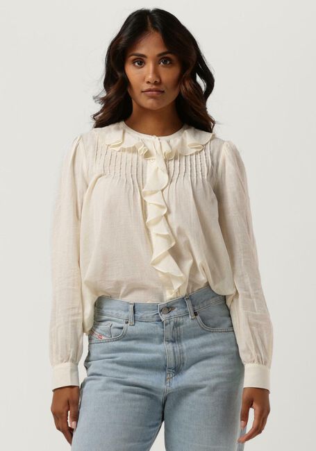 Gebroken wit SCOTCH & SODA Blouses PIN-TUCK RUFFLED SEASONAL SHIRT - large