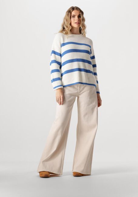 Witte SELECTED FEMME Trui SLFBLOOMIE LS KNIT O-NECK B - large