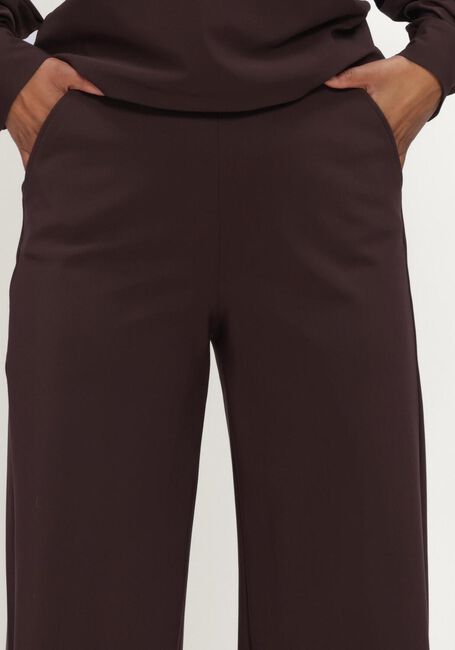 Bruine STUDIO ANNELOES Wijde broek Lexie LONG bonded trousers - large