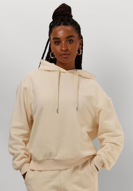 Ecru ALIX THE LABEL Trui LADIES KNITTED ALIX HOODIE - large