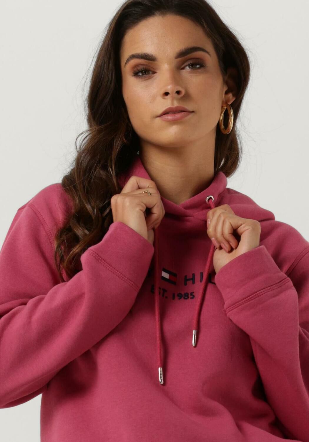 roze tommy hilfiger sweater regular hilfiger hoodie