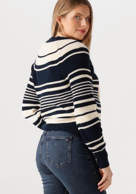 Creme TOMMY HILFIGER Vest CO CARDI STITCH C-NK LS CARDI - large