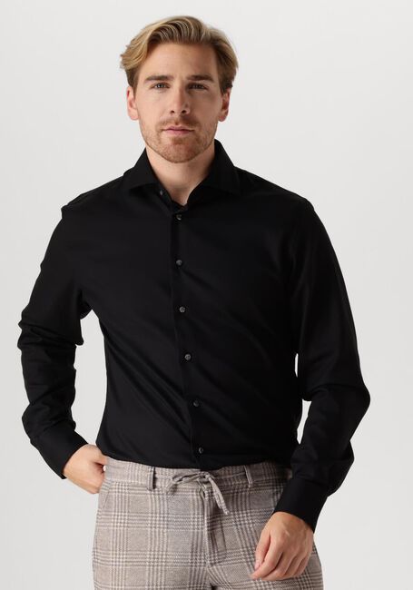 Zwarte PROFUOMO Klassiek overhemd FINE TWILL - SLIM FIT - NON IRON - large