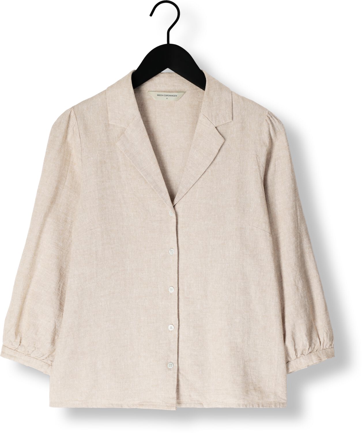 MSCH COPENHAGEN Dames Blouses Mschpennie Ginia 3 4 Shirt Beige