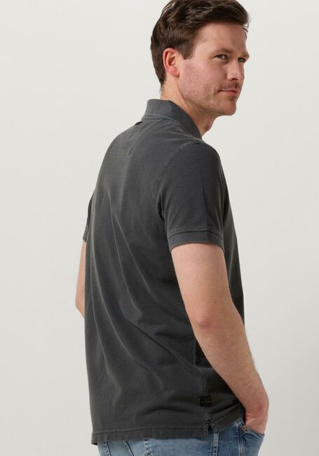 Donkergrijze PME LEGEND Polo SHORT SLEEVE POLO GARMENT DYED PIQUE - large