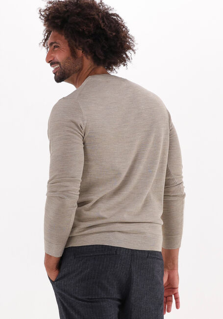 Beige SELECTED HOMME Trui SLHTOWN MERINO COOLMAX KNIT CREW - large