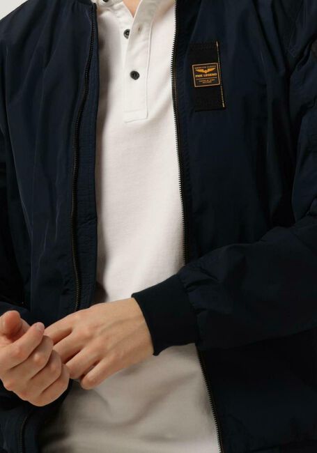 Donkerblauwe PME LEGEND Jack BOMBER JACKET GLAZER 2.O FLIGHTER - large