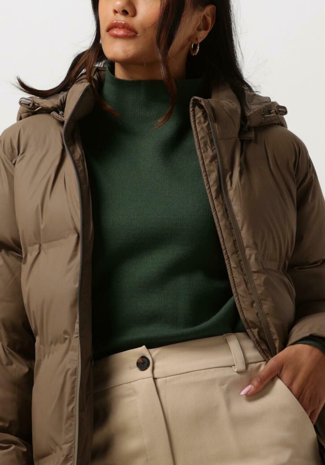 NEO NOIR Dames Jassen Viviana C Puffer Jacket Taupe