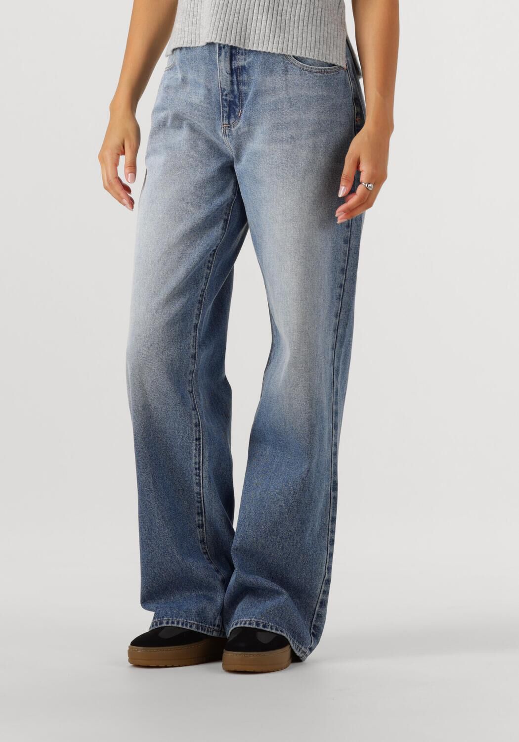 ABRAND JEANS Dames Jeans 95 Mid Baggy Jenna Blauw