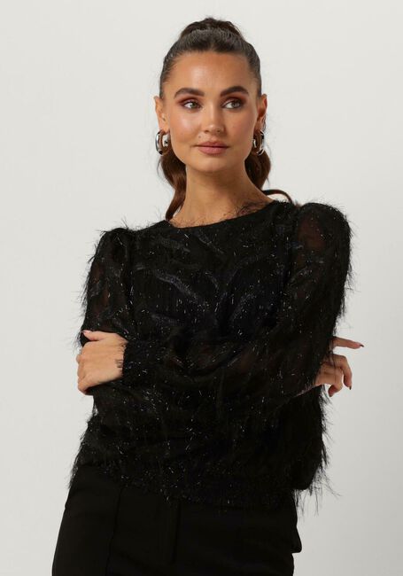 Zwarte SUMMUM Blouses TOP FLUFFY - large