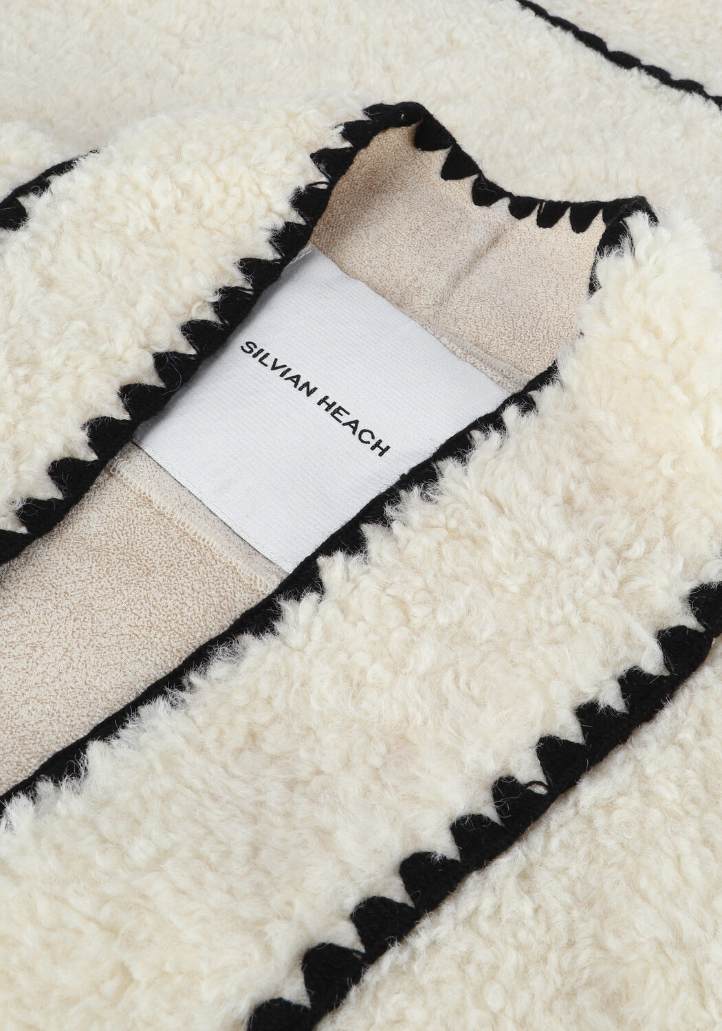 Witte SILVIAN HEACH Teddy jas SHEEPSKIN JACKET VARME - large