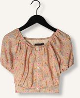 Roze NONO Blouses TOMAS FLORAL CROPPED BLOUSE PUFFED SLEEVE - medium