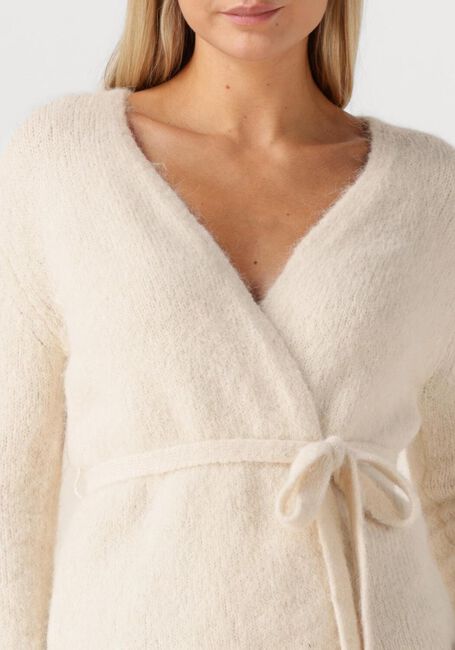 Creme SELECTED WOMEN Trui SLFGABELLA LS KNIT BELT CARDIGAN - large