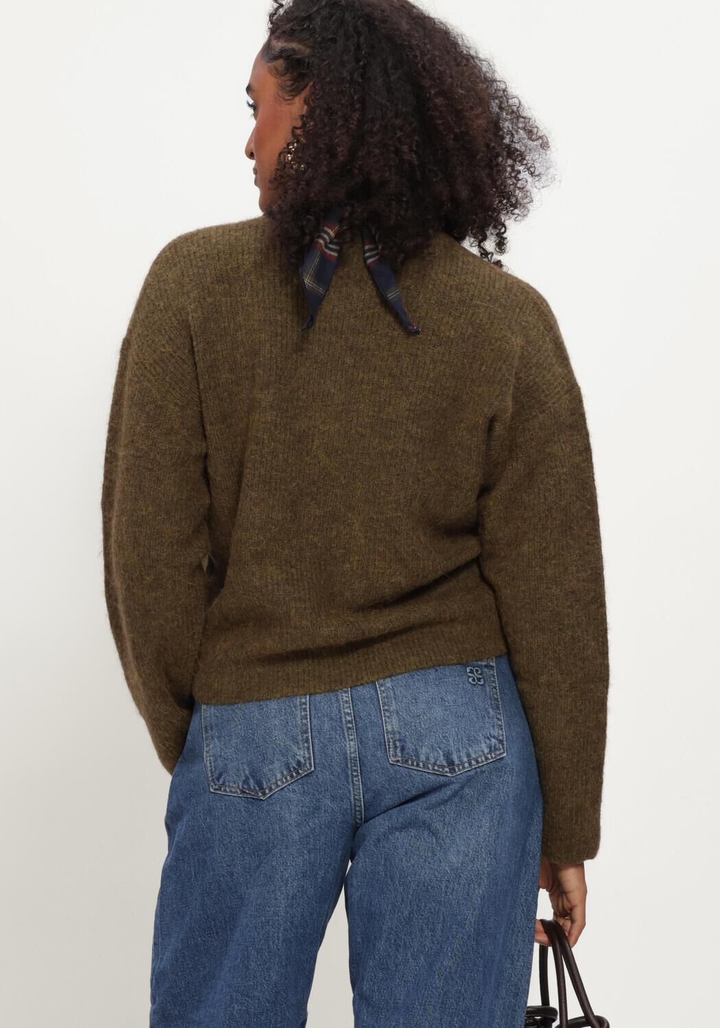 Groene MINUS Vest MSCHRISTA KNIT CARDIGAN - large