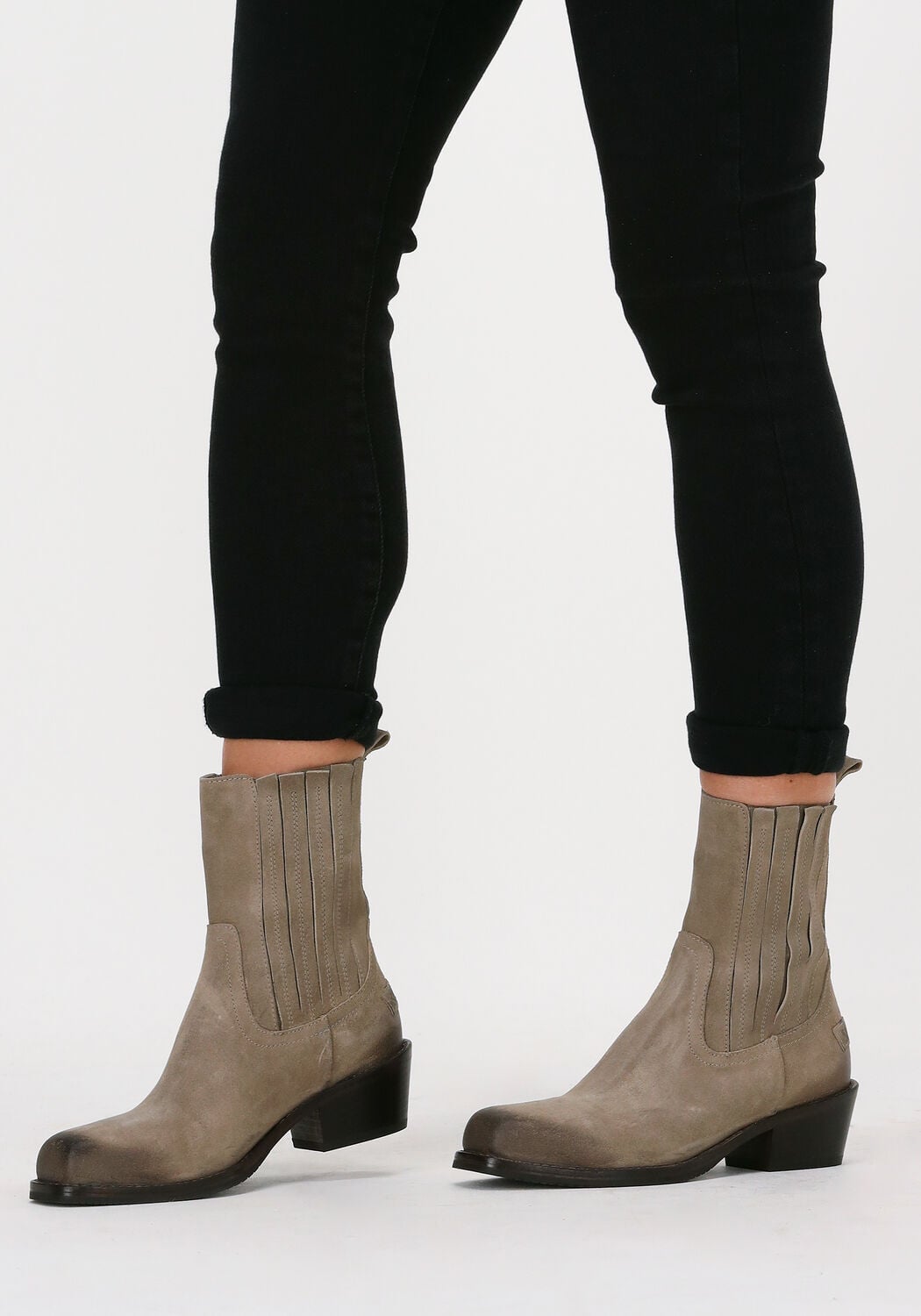 Beige SHABBIES Cowboylaarzen 182020341 | Omoda