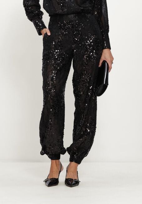 Zwarte ROUGE EDIT Wijde broek ROUMARY BALLOON TROUSER/EV - large