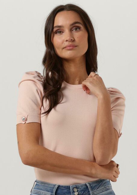 Roze GUESS T-shirt EMMA RN SS SWTR - large
