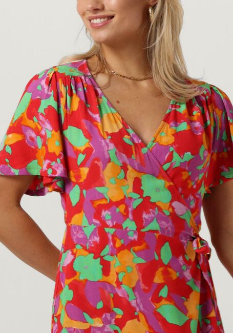 Rode FABIENNE CHAPOT Midi jurk ARCHANA BUTTERFLY DRESS - large