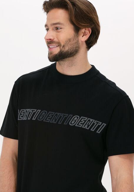 Zwarte GENTI T-shirt J5033-1226 - large