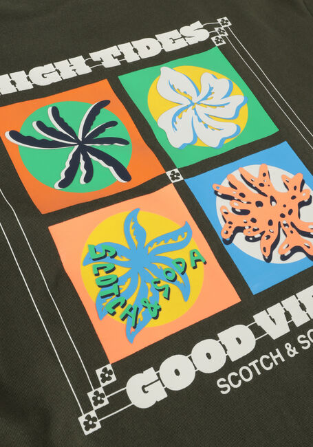 Groene SCOTCH & SODA T-shirt ARTWORK T-SHIRT Groene SCOTCH & SODA T-shirt ARTWORK T-SHIRT - large