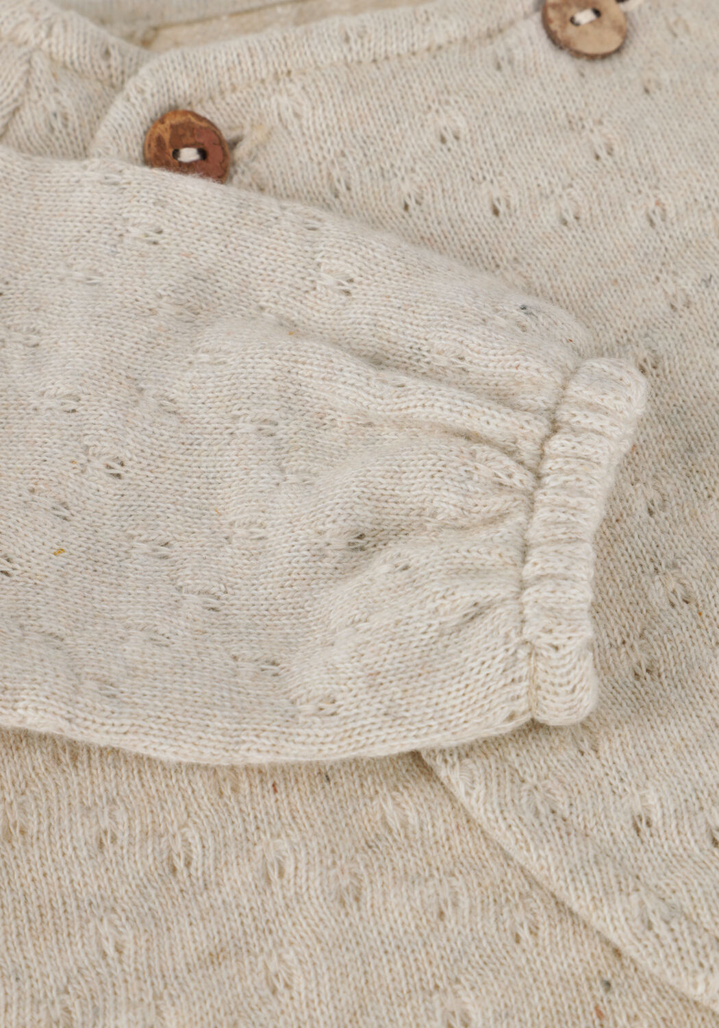 Ecru PLAY UP Vest EMBELLISHED JERSEY CARDIGAN - large